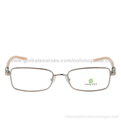 High quality metal reading glasses with metal trim, logo can be printed